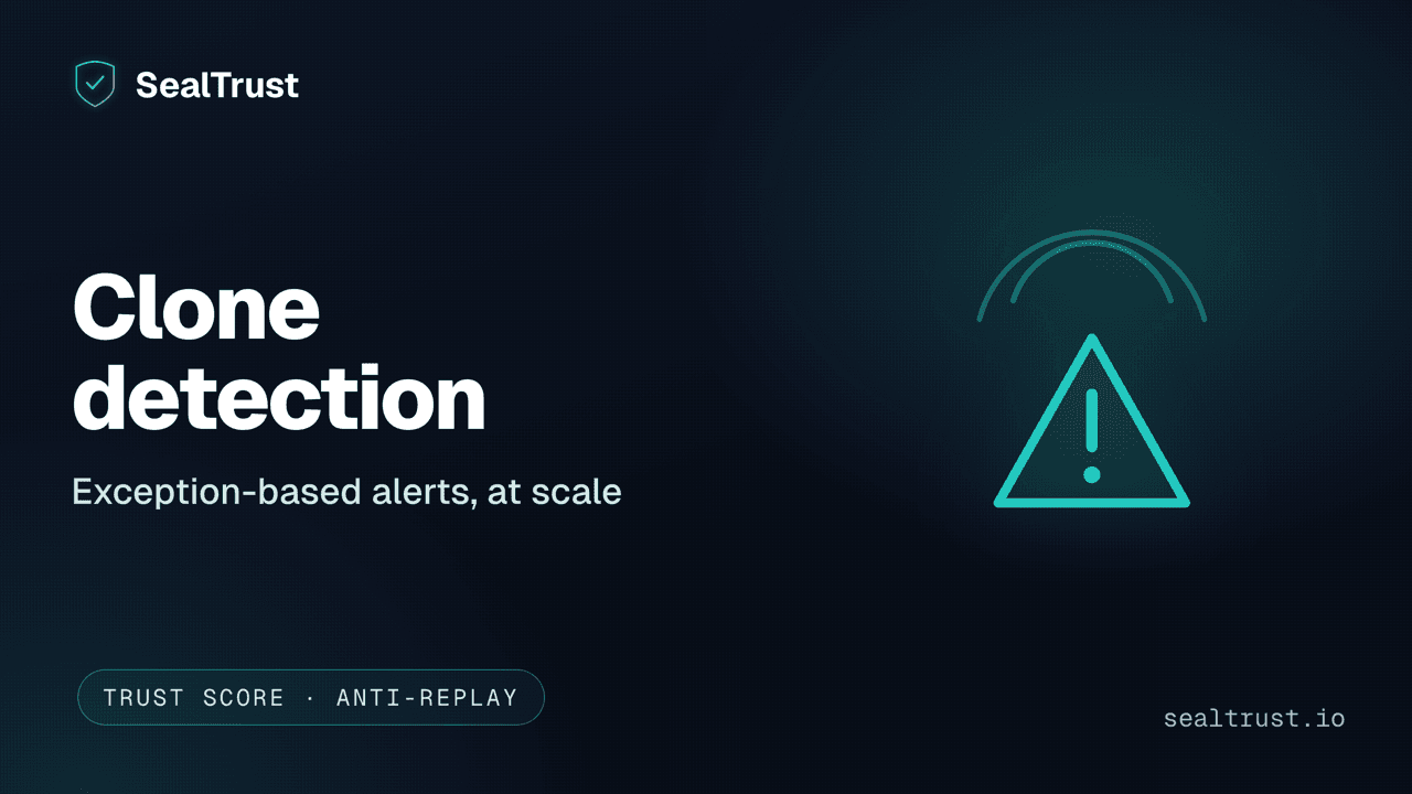 Clone detection — catching counterfeits