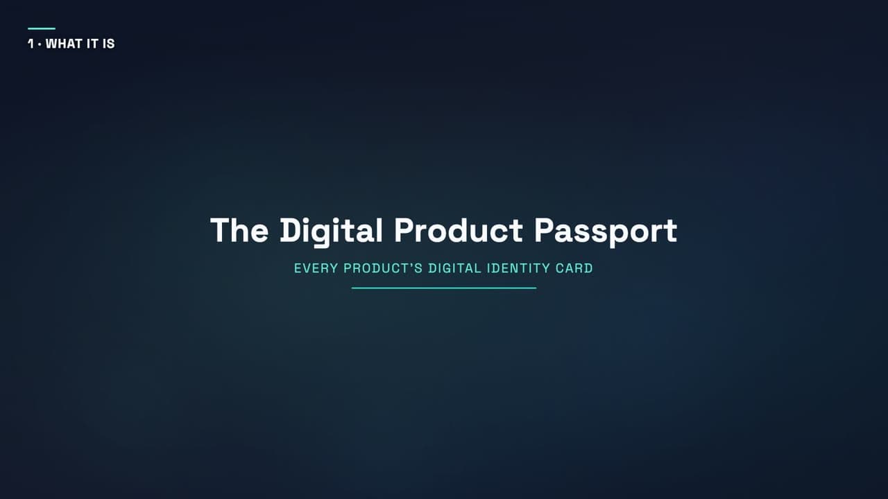 The Digital Product Passport, explained